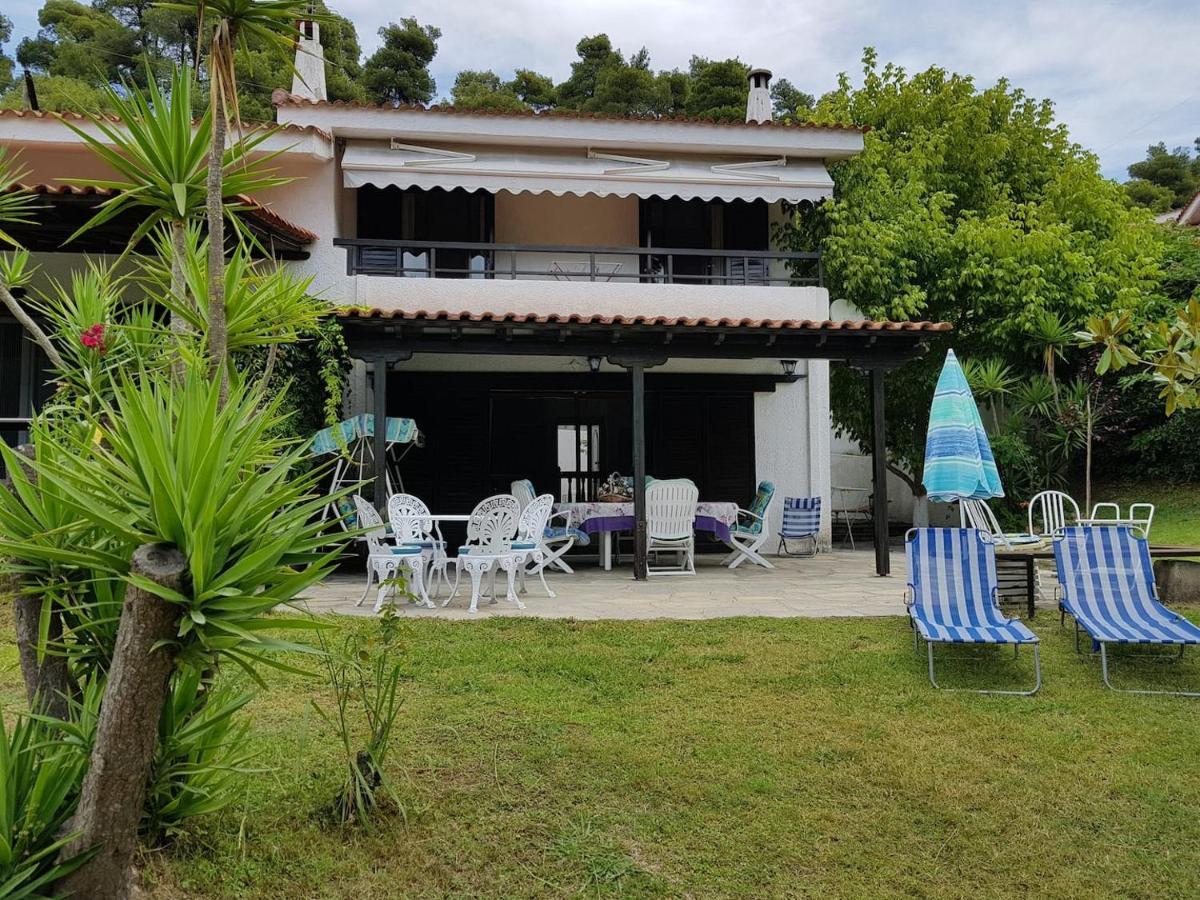 Beachfront Villa 100M From Sea For Up To 10 Guests Siviri Buitenkant foto