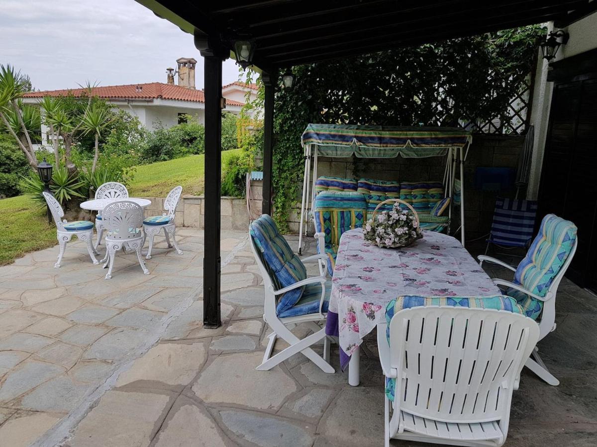 Beachfront Villa 100M From Sea For Up To 10 Guests Siviri Buitenkant foto