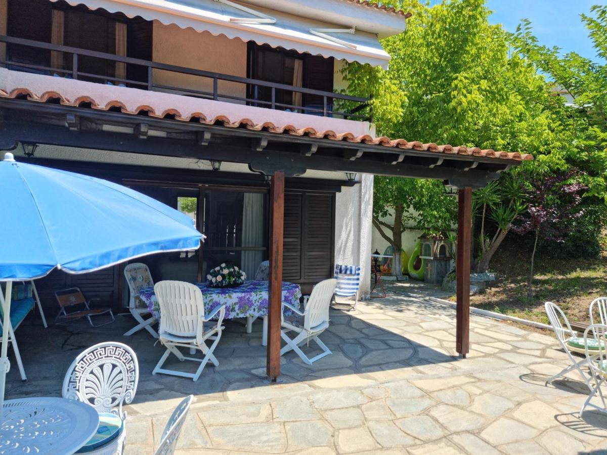 Beachfront Villa 100M From Sea For Up To 10 Guests Siviri Buitenkant foto