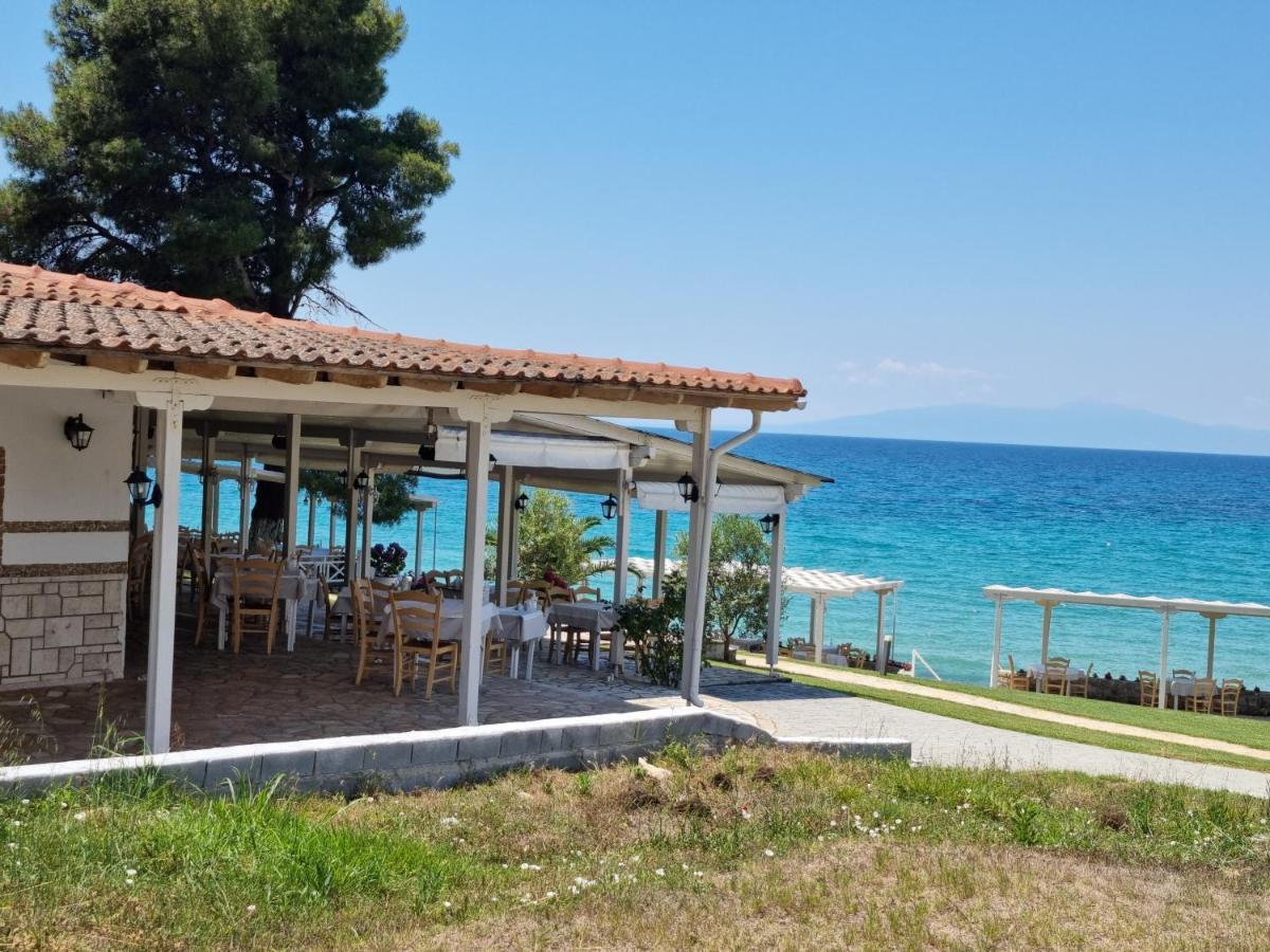 Beachfront Villa 100M From Sea For Up To 10 Guests Siviri Buitenkant foto
