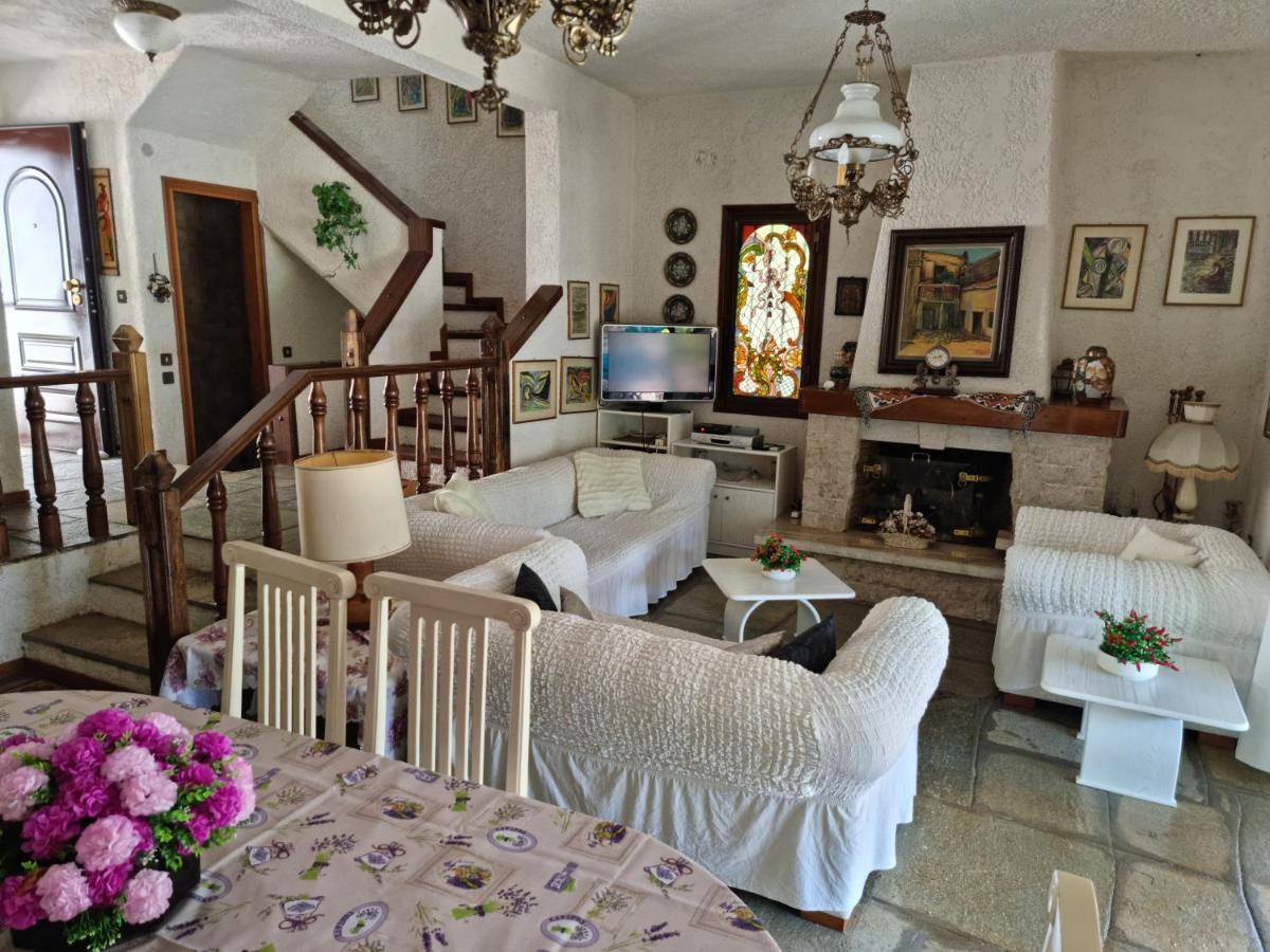 Beachfront Villa 100M From Sea For Up To 10 Guests Siviri Buitenkant foto