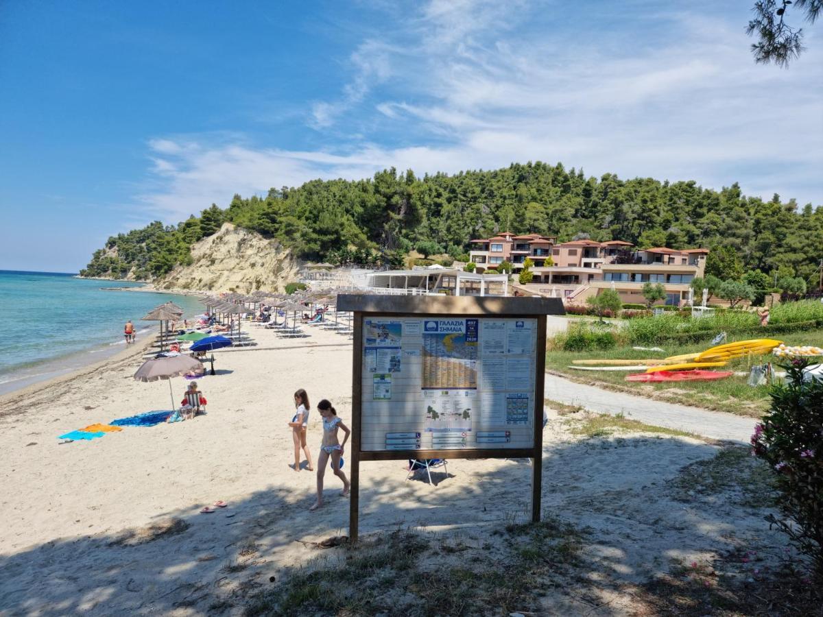 Beachfront Villa 100M From Sea For Up To 10 Guests Siviri Buitenkant foto